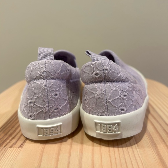 Lavender Floral Slip-On Shoes - Picture 3 of 9